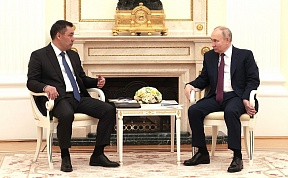 Встреча с Президентом Киргизии Садыром Жапаровым Встреча с Президентом Киргизии Садыром Жапаровым